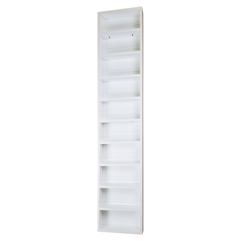 Mitchell Wall Spice Rack, White Enamel