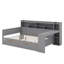 Full Size Daybed With Shelves, Drawers And Study Desk-625480769