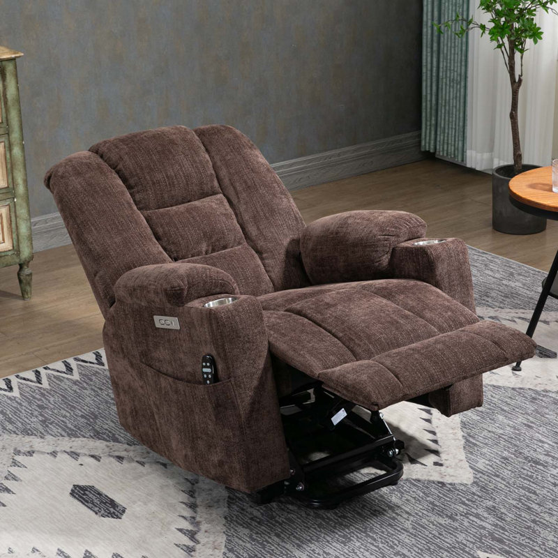 Fauteuils inclinables, Chenille brun