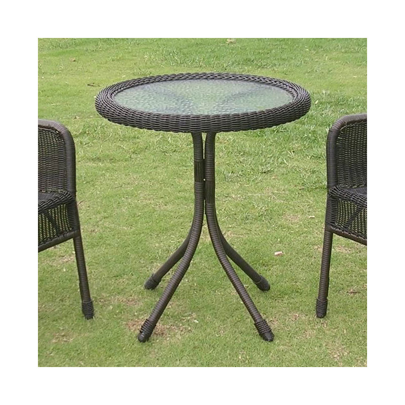 Table bistro Arved, Noir antique