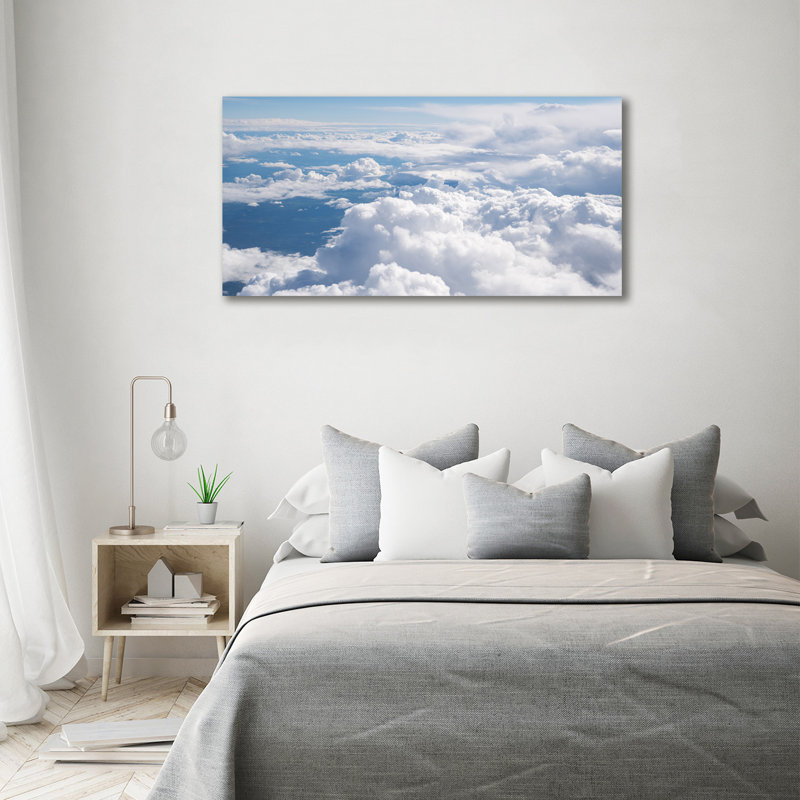 View From The Plane - No Frame Print on Canvas