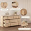 Commode avec tiroirs et poignées en bois-1147337562