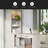 83.4"Tall Bookshelf With Writing Desk, Modern Bookcase With Study Desk, Workstation With Storage Shelf,Storage Bookcase With Open Shelves And LED Lighting For Living Room,Home Office,White