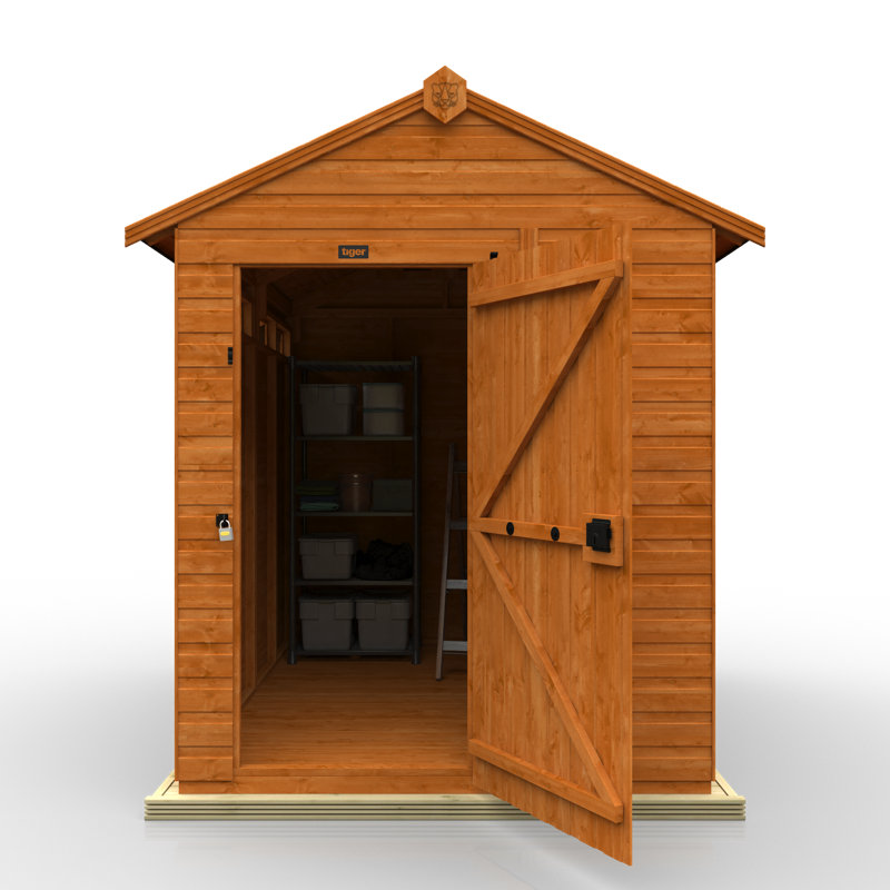 8x6w TigerFlex® Shiplap Apex Security Shed