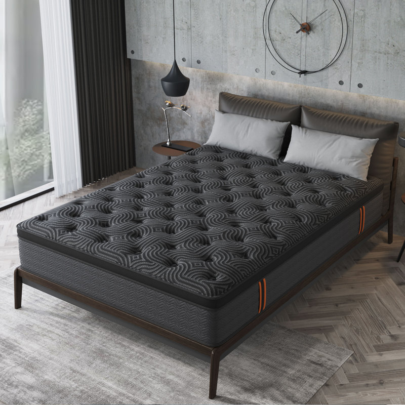9/10/12/14in Cooling Hybrid Mattress with 5-Zone Pocket Spring Support, Pressure Relief Memory Foam, Motion Isolation & Edge Support – Mattress in a Box