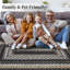 Tapis tressé à motif géométrique moderne pour salon
