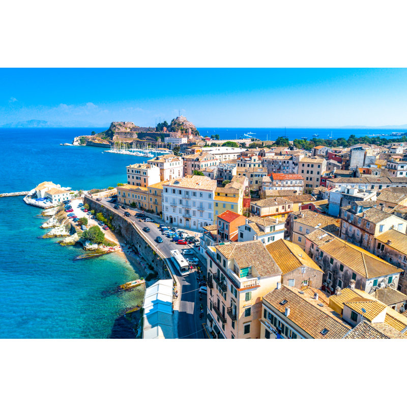 Corfu Island by Aleh Varanishcha - Wrapped Canvas Print, 30cm H x 46cm W