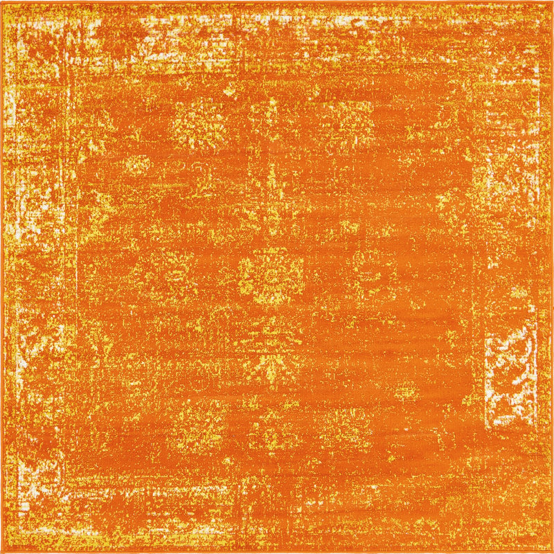 Floral Area Rug, Square 183cm