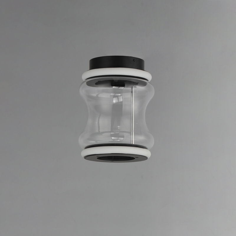 Plafonnier encastré en verre poinsettia