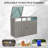 Metal Outdoor Garbage Bin Shed For 2 Trash Cans Gray,stainless Galvanized Steel