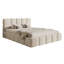 Romus Light Beige Boucle with Storage - Upholstered Bed-379716283