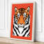 Tiger Bold Geometric - Wrapped Canvas-1181077-1181098