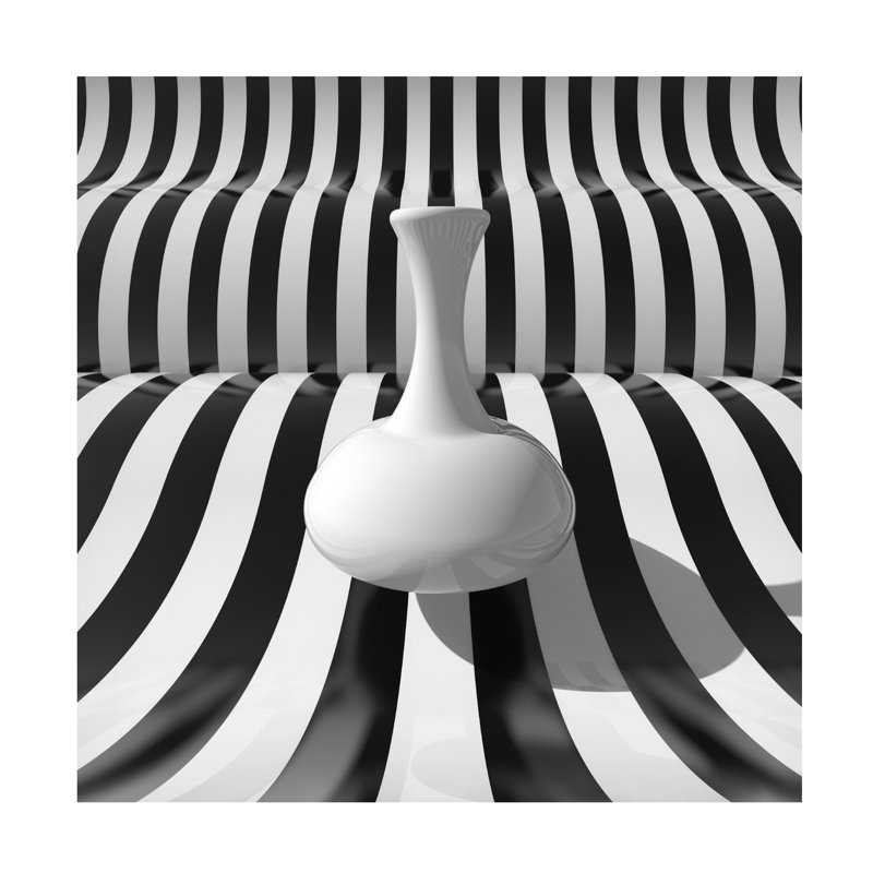 Antonyus Bunjamin Bottle And Strips Canvas Art, 35" H x 35" W