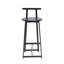 Ensemble de 3 tabourets de bar ergonomiques en bois avec repose-pieds pour cuisine moderne-22271591