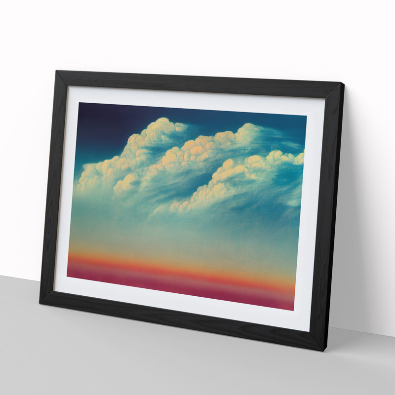 Splendid Clouds - Framed Print, Black, 46cm H x 64cm W x 2cm D