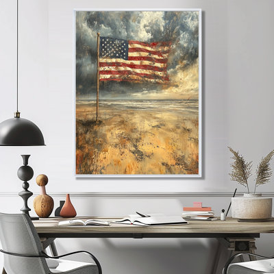 Drapeau américain sur le jour J, Invasion de la Seconde Guerre mondiale - Patriotiste américain, art mural