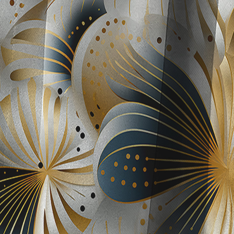 Popart Geometric Glam - Rideau de marbre abstrait - Rideau de marbre occultant - 1 panneaux, L 52 po x L 84 po