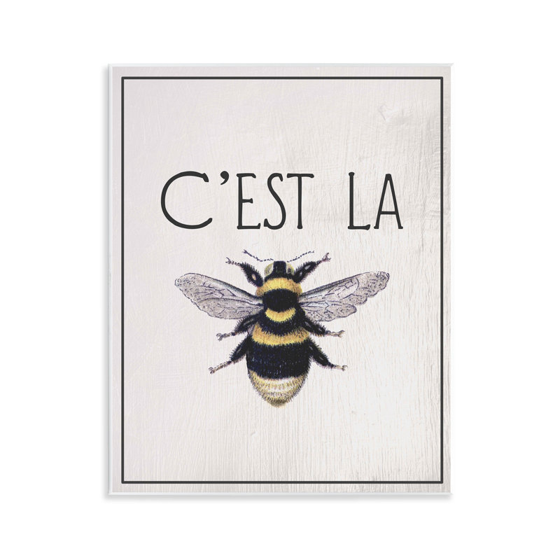 Plaque murale "French Bee", par Lil 'Rue