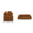 Jeses 84.3" W Square Arms Sofa with Metal Legs and Button Tufting -1615140230