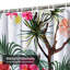 Rideau de douche imperméable à motif floral avec 12 crochets-1893486004