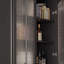 Console rectangulaire en bois massif noir-1784621846