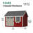 Colonial Pinehurst Outdoor Wood Storage Shed-430311780-430311797