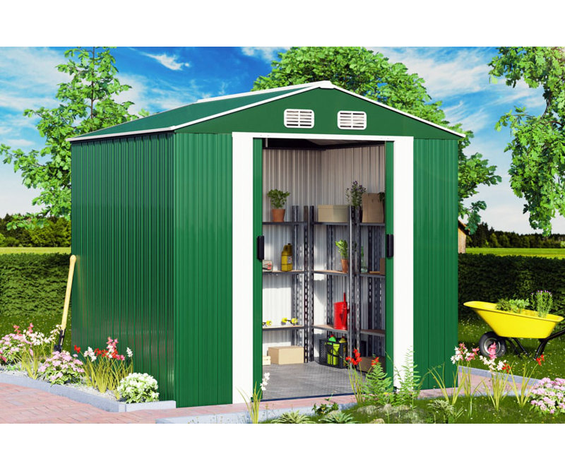 Ansa Metal Steep Slope Storage Shed