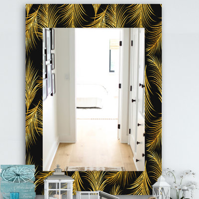 Miroir meuble-lavabo moderne et contemporain plumes
