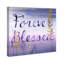 «Forever Blessed Lilac», reproduction d'art textuel sur toile-66812739-19309570