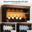 Coffee Bar Cabinet, 72 in Coffee Bar Hutch, Farmhouse Sideboard Buffet Cabinet with Adjustable Storage Shelf, LED Light/6 Hooks/3 Drawers-439533978