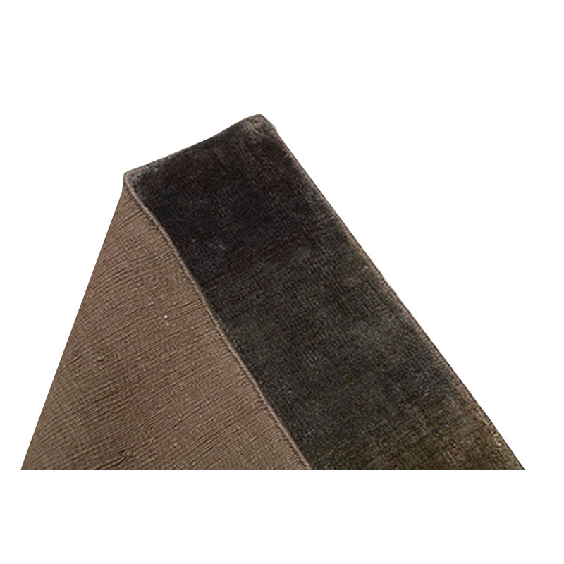 Hand-Knotted Brown Area Rug