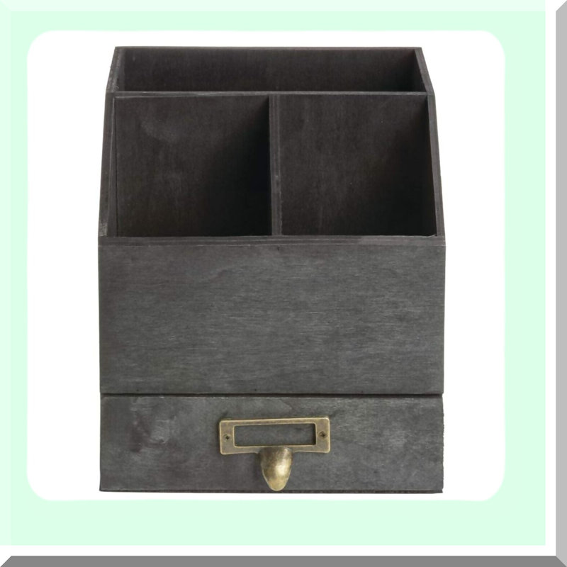 PoplarPro Black Caddy with Drawer - Organizer