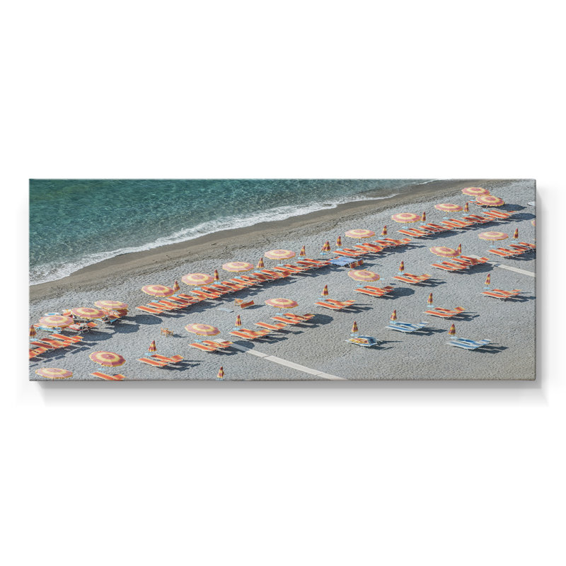 Amalfi Coast - Toile tendue avec châssis - Prêt à accrocher, H 16 po x l 40 po