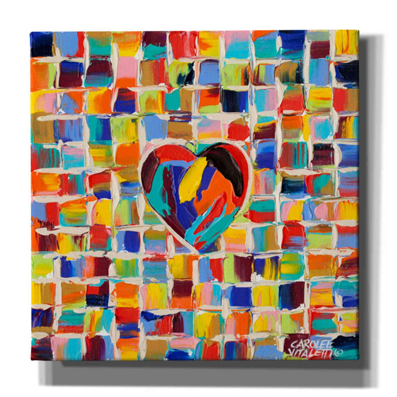 «Love of Color II» par Carolee Vitaletti, art mural sur toile, H 37 po x l 37 po x P 1,5 po