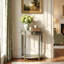 Ashby Demilune Console Table with Storage-558365454