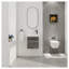 Meuble-lavabo mural 18 po avec lavabo en résine blanche et porte d'armoire à fermeture en douceur 18 po-1356540775-1356540828