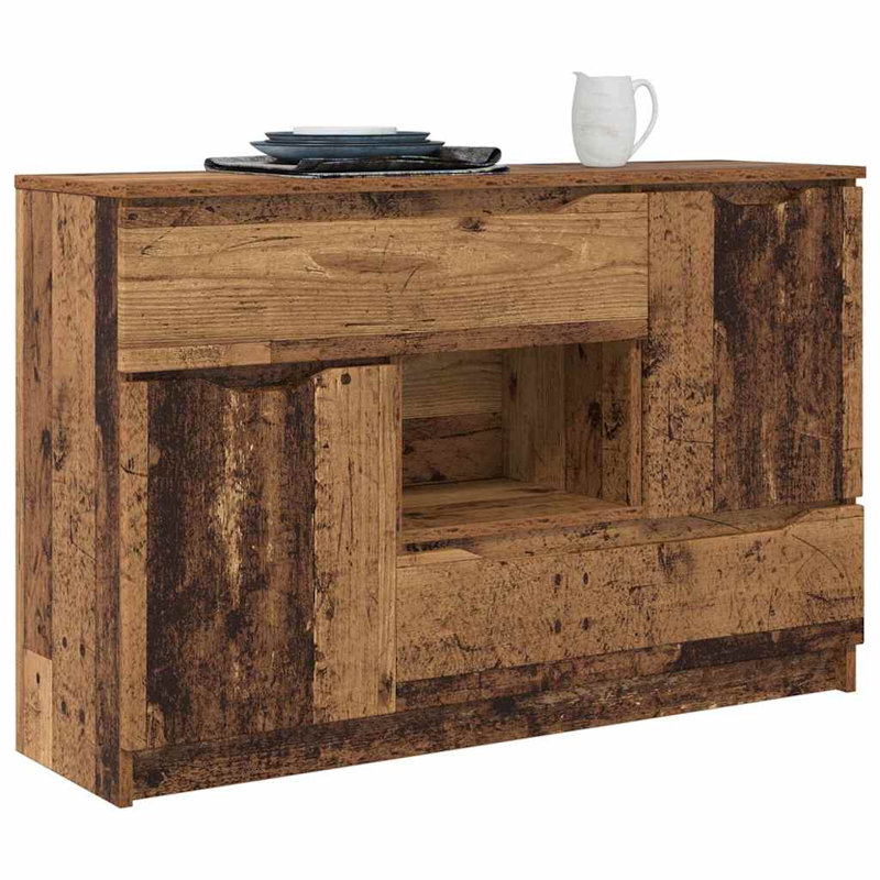  Sideboard Concrete Grey 100 X 30 X 65.6 Engineered Wood, Old Wood