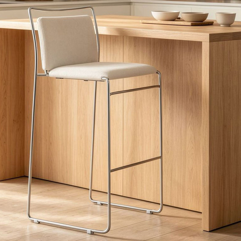Chaise d'appoint à dossier solide blanc argenté (ensemble de 6), 6, H 36,22 po x L 18,5 po x l 18,5 po