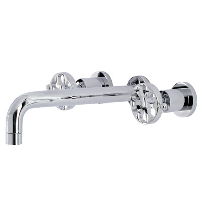Kingston Brass Belknap Two-Handle 3-Hole Wall Mount Roman Tub Faucet