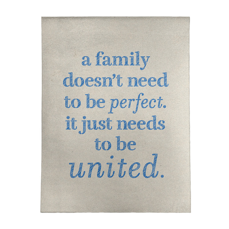 Quotes Chenille Indoor Rug, Rectangle 5' x 7'