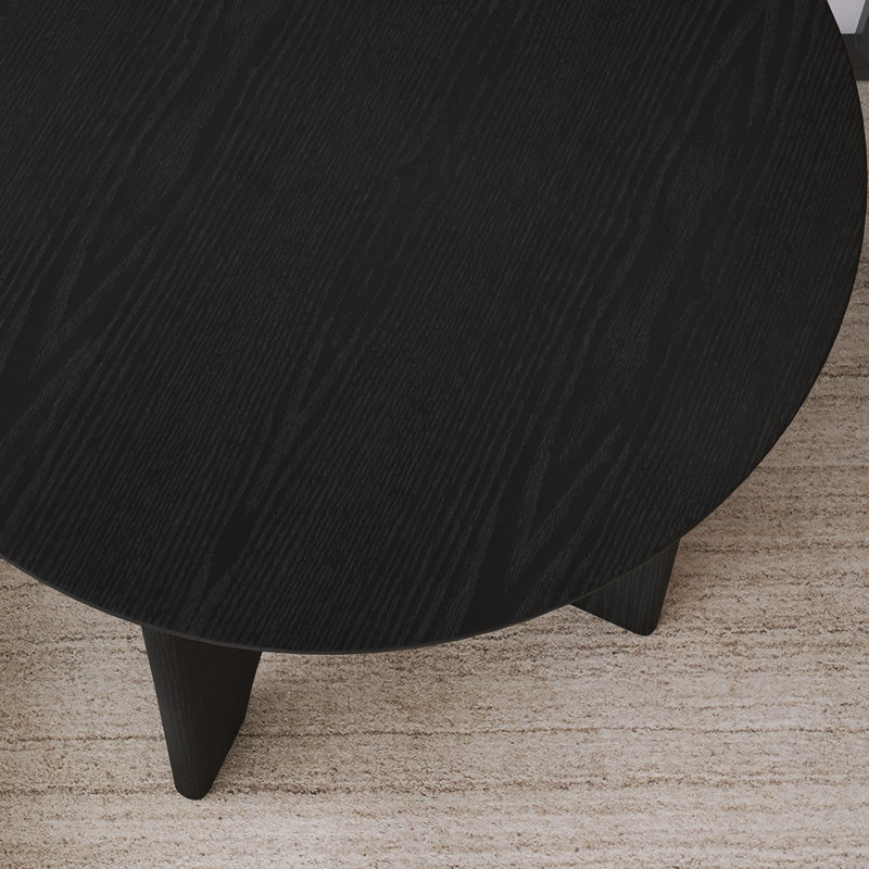 Table d'appoint ronde en bois 25 po