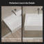 Évier rectangulaire à surface solide blanc mat 23 po x 15 po MonBlari-127278734