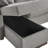 Serta Exeter Reversible Convertible Sleeper Sectional w/ Storage Chaise and Integrated USB Power-109510241