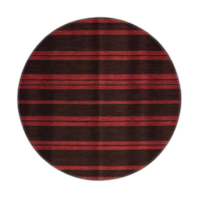 HorizontalStripes Black Indoor and Outdoor Area Rug