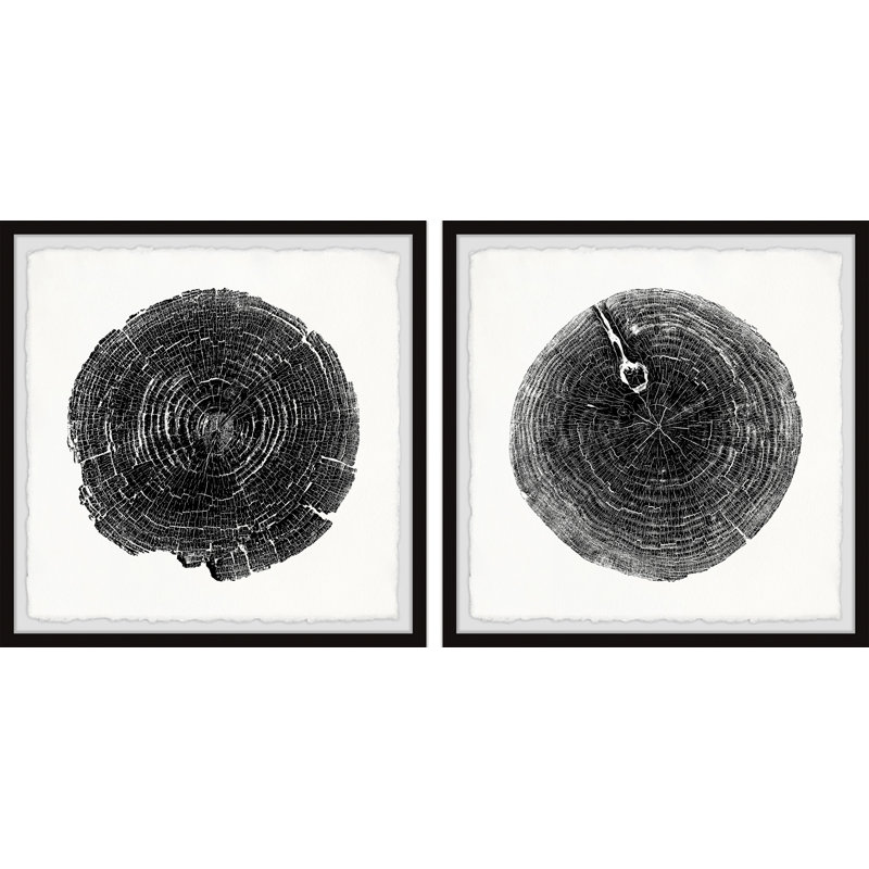 Diptyque carbonisé, H 48 po x l 96 po