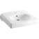 Brenham™ Wall-Mounted or Concealed Carrier Arm Mounted Commercial Bathroom Sink with Single Faucet Hole and Right-hand Soap Dispenser Hole, Antimicrobial Finish