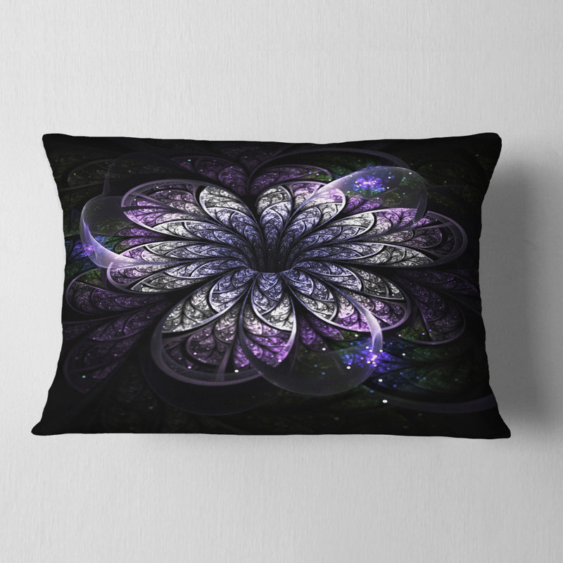 Coussin imprimé floral vert