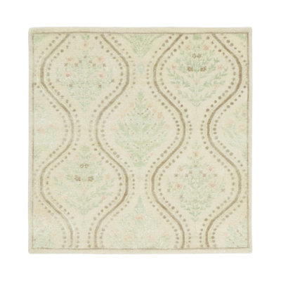 Hand Knotted Silk Geometric Area Rug in Polychromatic