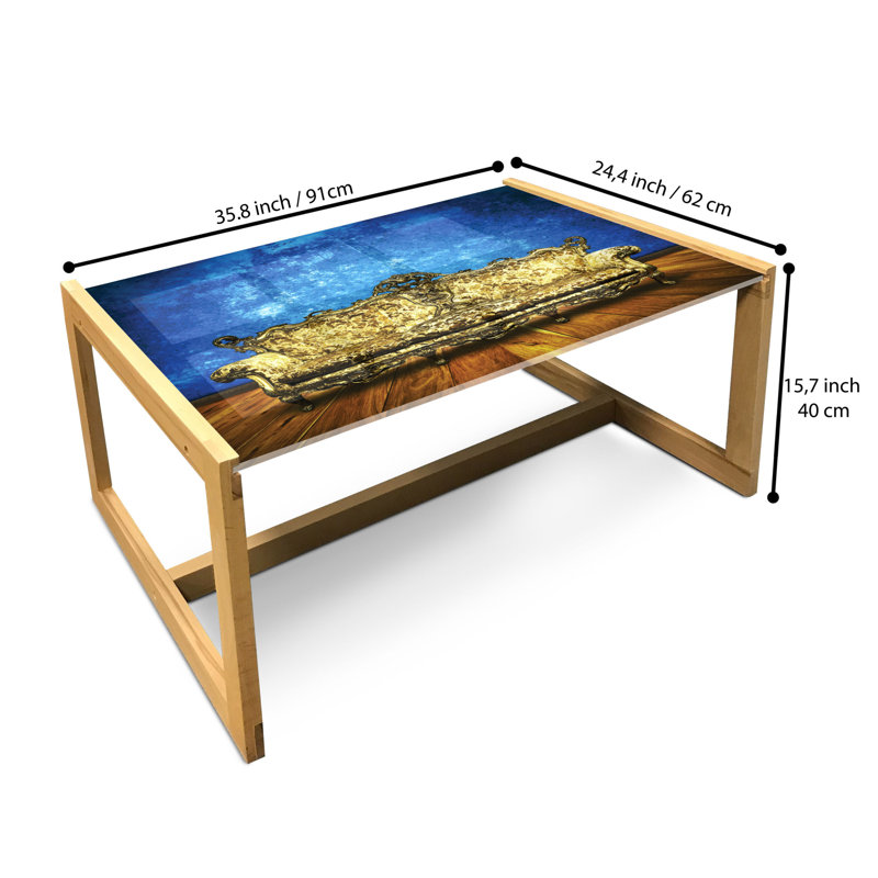 Jaman Sled Coffee Table, 90cm H x 62cm W x 40cm D