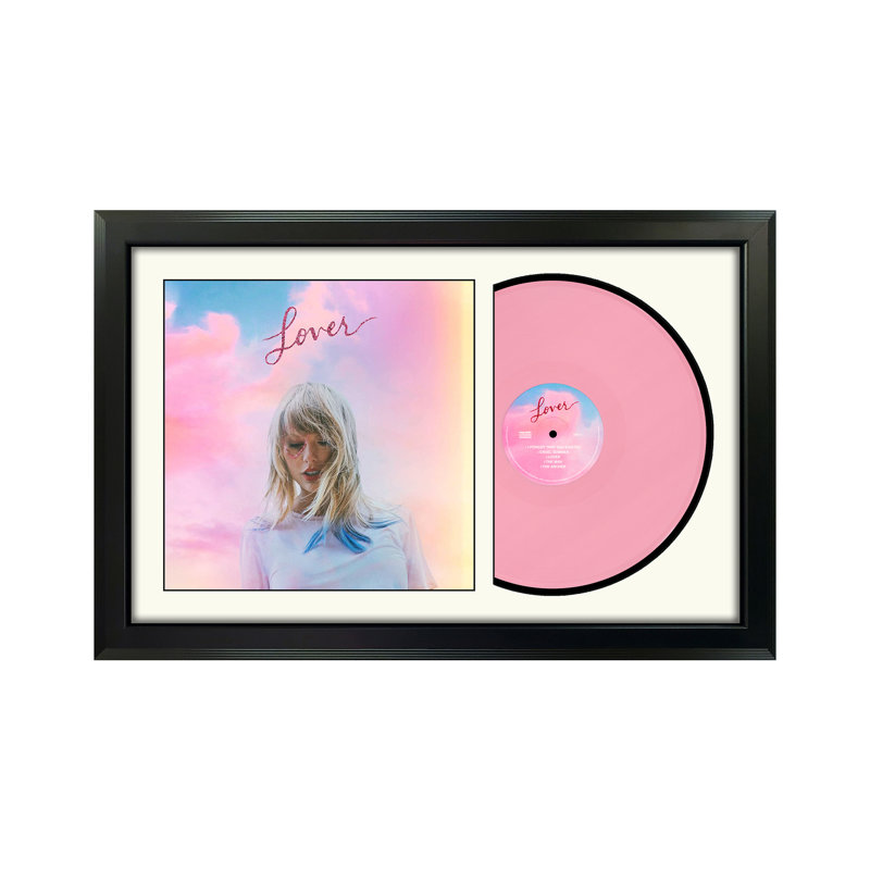 «Taylor» Swift, «Lover», vinyle encadré, art mural, présentation de pochette d'albums, décor de souvenirs de musique, cadeau unique pour les amateurs de vinyle
